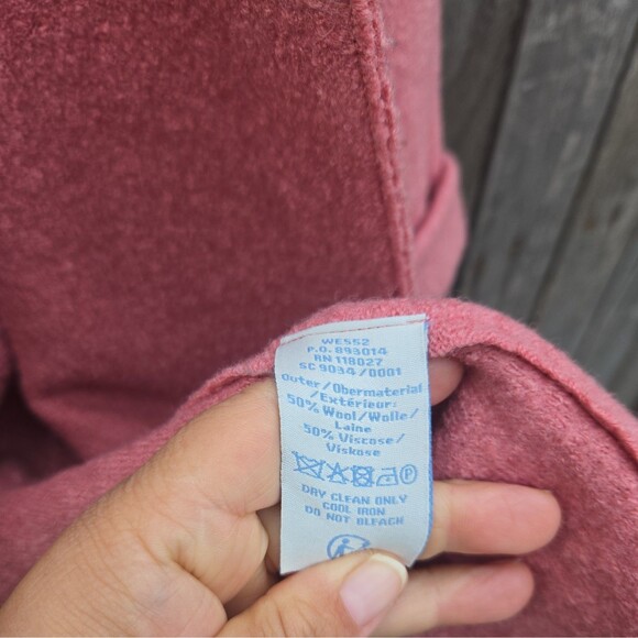 Boden Sally Pink Wool Blend Coat Size 10R - Picture 6 of 10